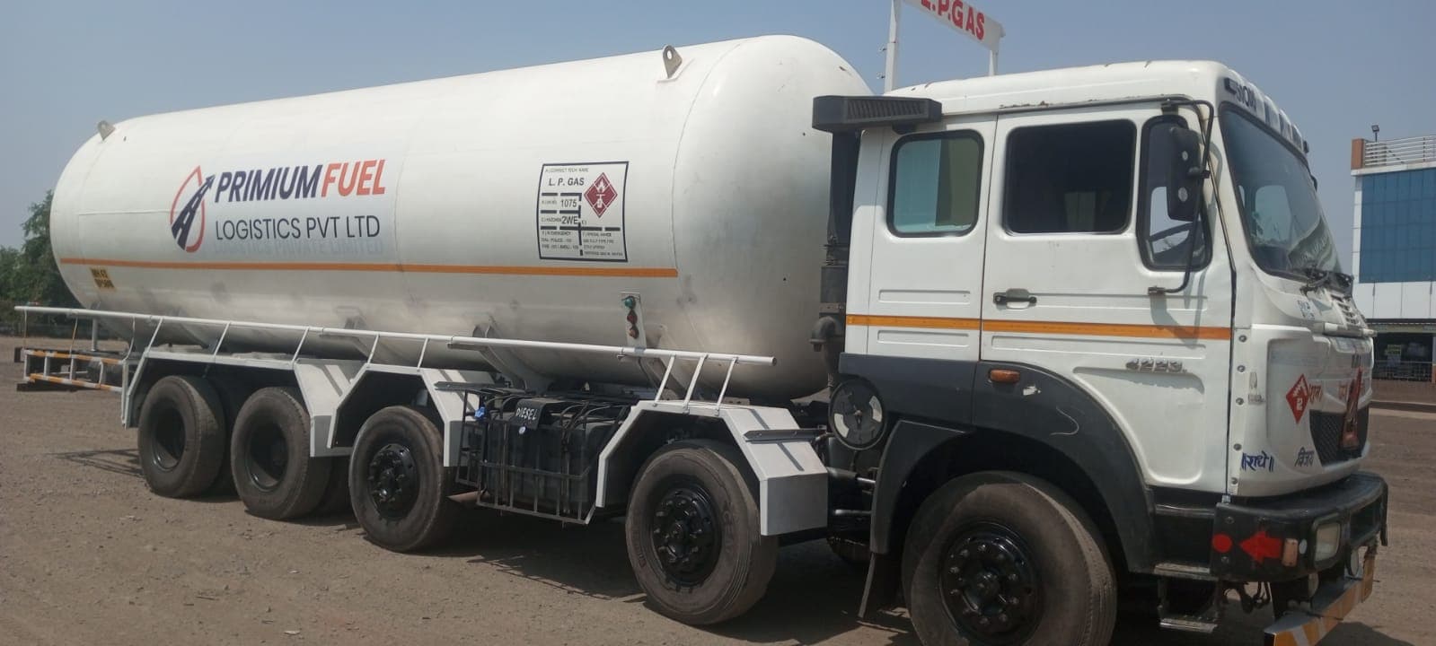 Primium Fuel Logistics branded LPG tanker